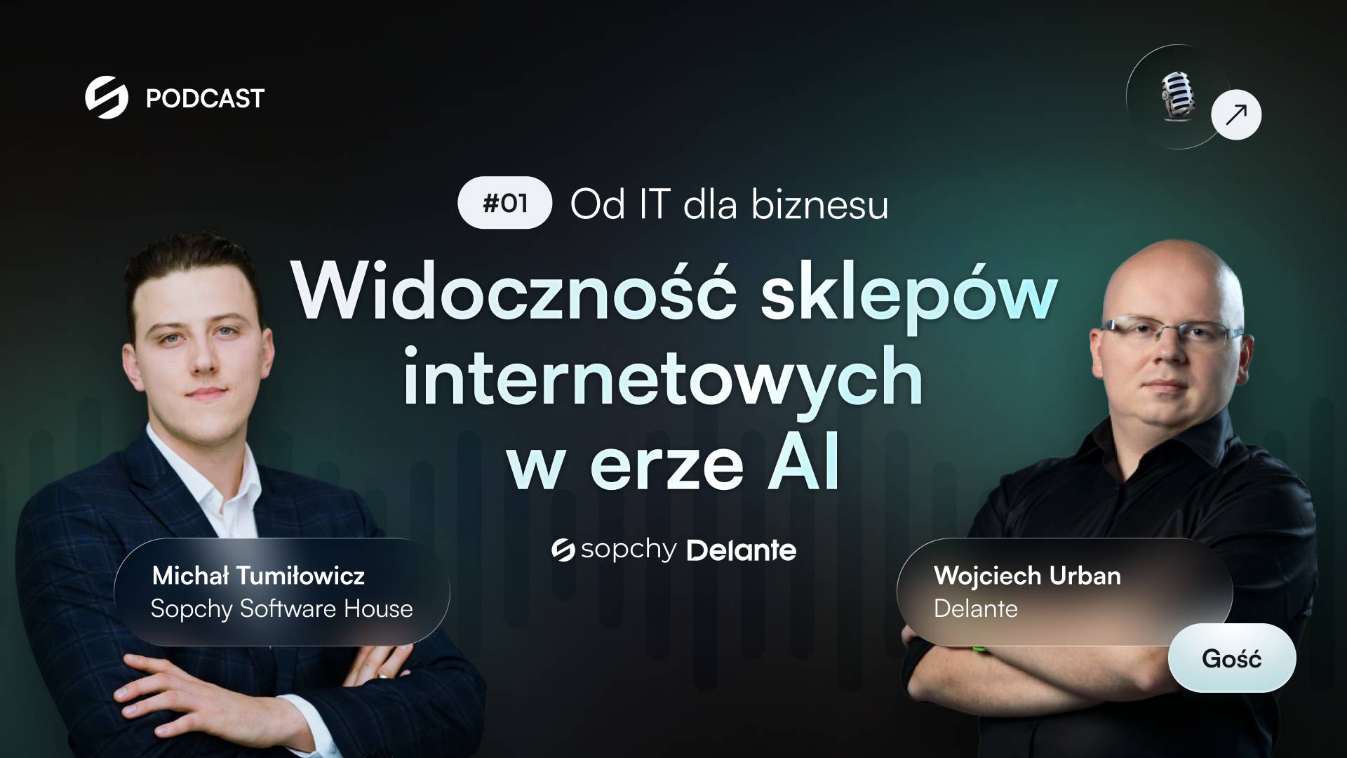 Podcast Od IT dla biznesu, Michał Tumiłowicz i Wojciech Urban z Delante