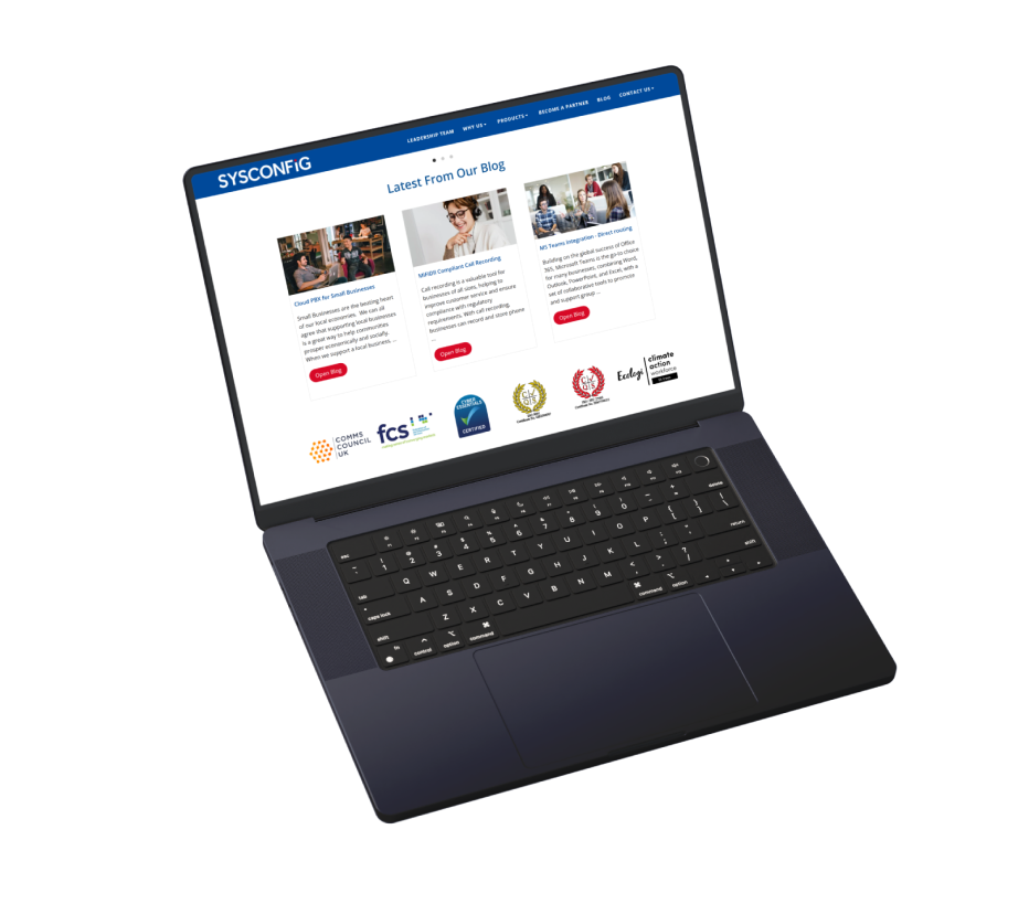 Widok strony internetowej platformy Sysconfig